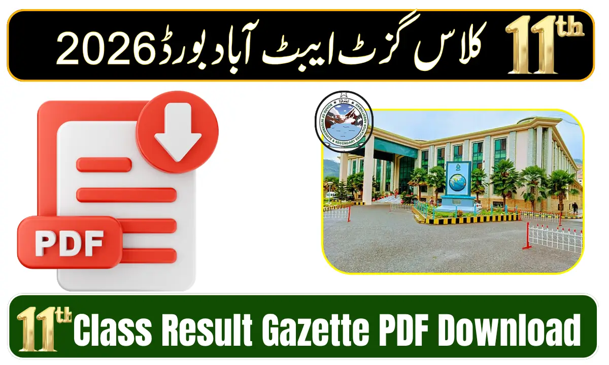 BISE Abbottabad 11th Class Result Gazette