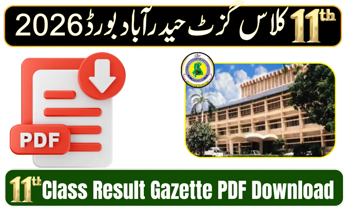 BISE Hyderabad 11th Class Result Gazette