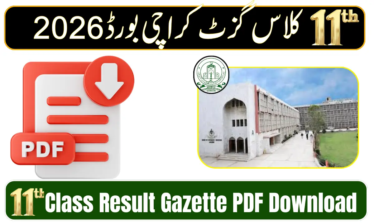 BISE Karachi 11th Class Result Gazette