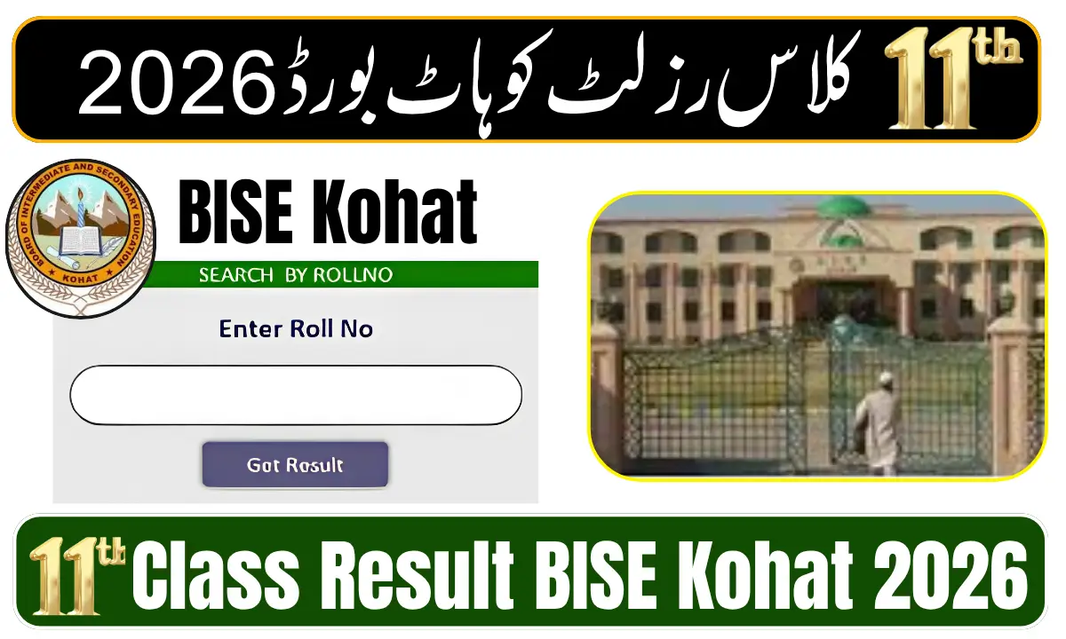 BISE Kohat 11th Class Result 2026