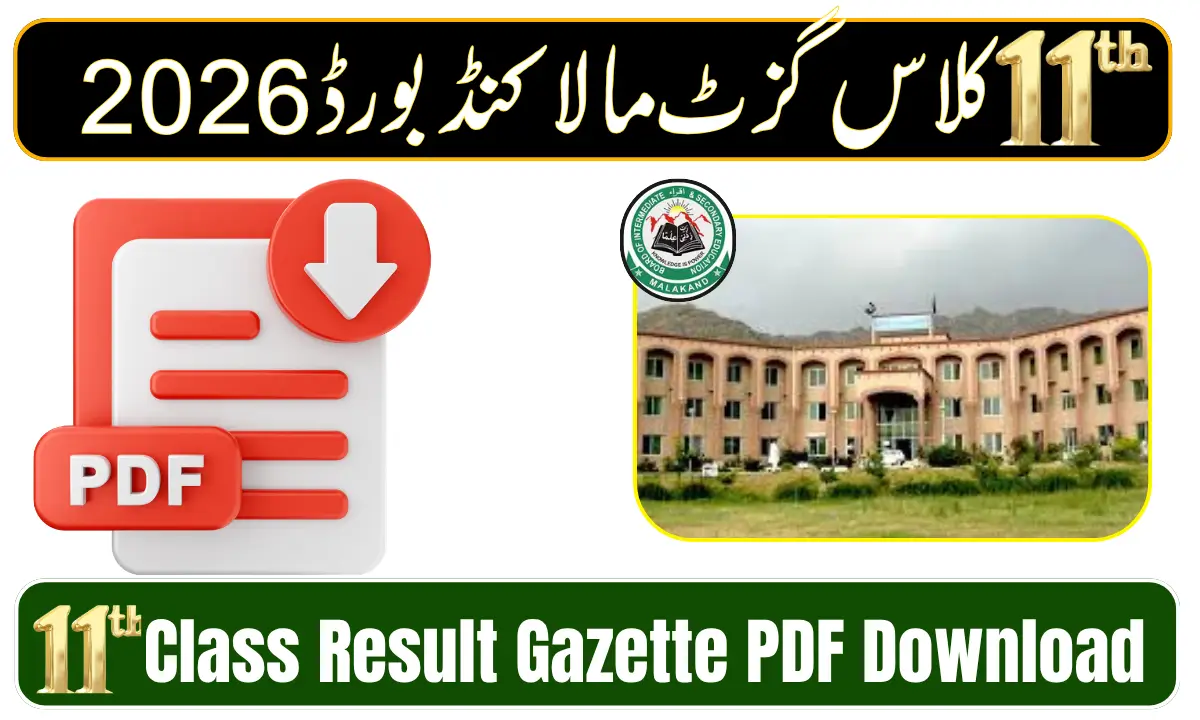 BISE Malakand 11th Class Result Gazette