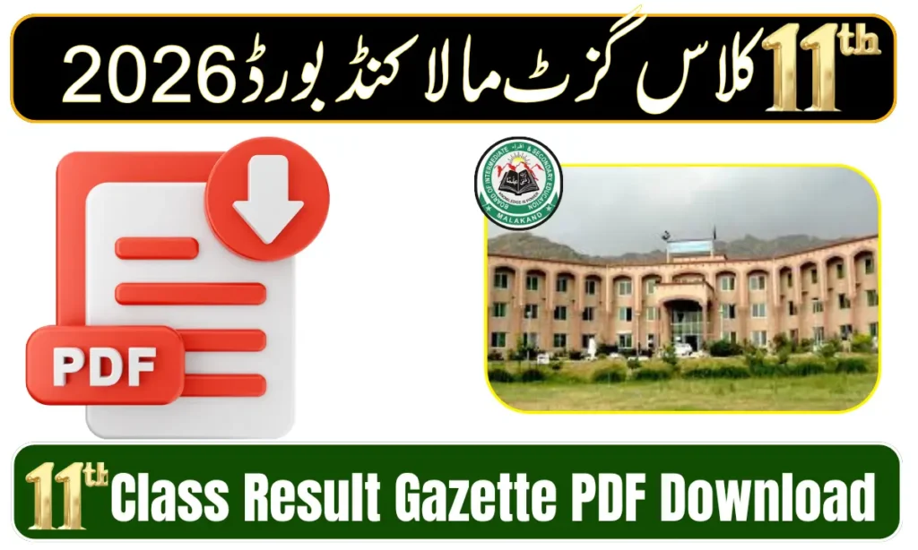 BISE Malakand 11th Class Result Gazette