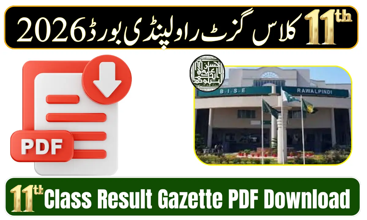 BISE Rawalpindi 11th Class Result Gazette