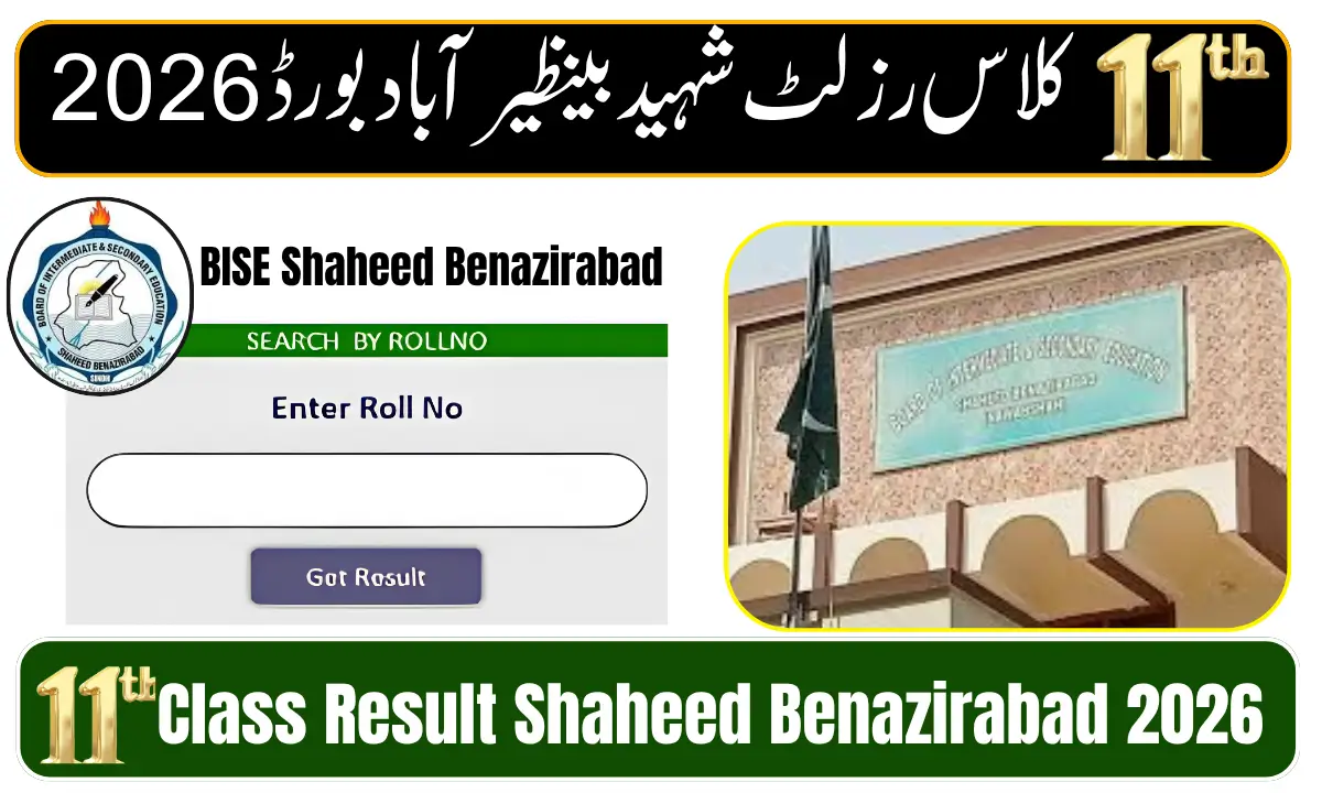 BISE Shaheed Benazirabad 11th Class Result