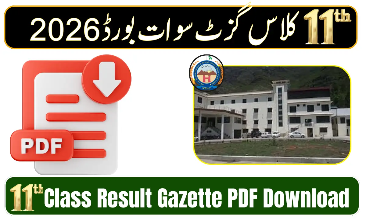 BISE Swat 11th Class Result Gazette