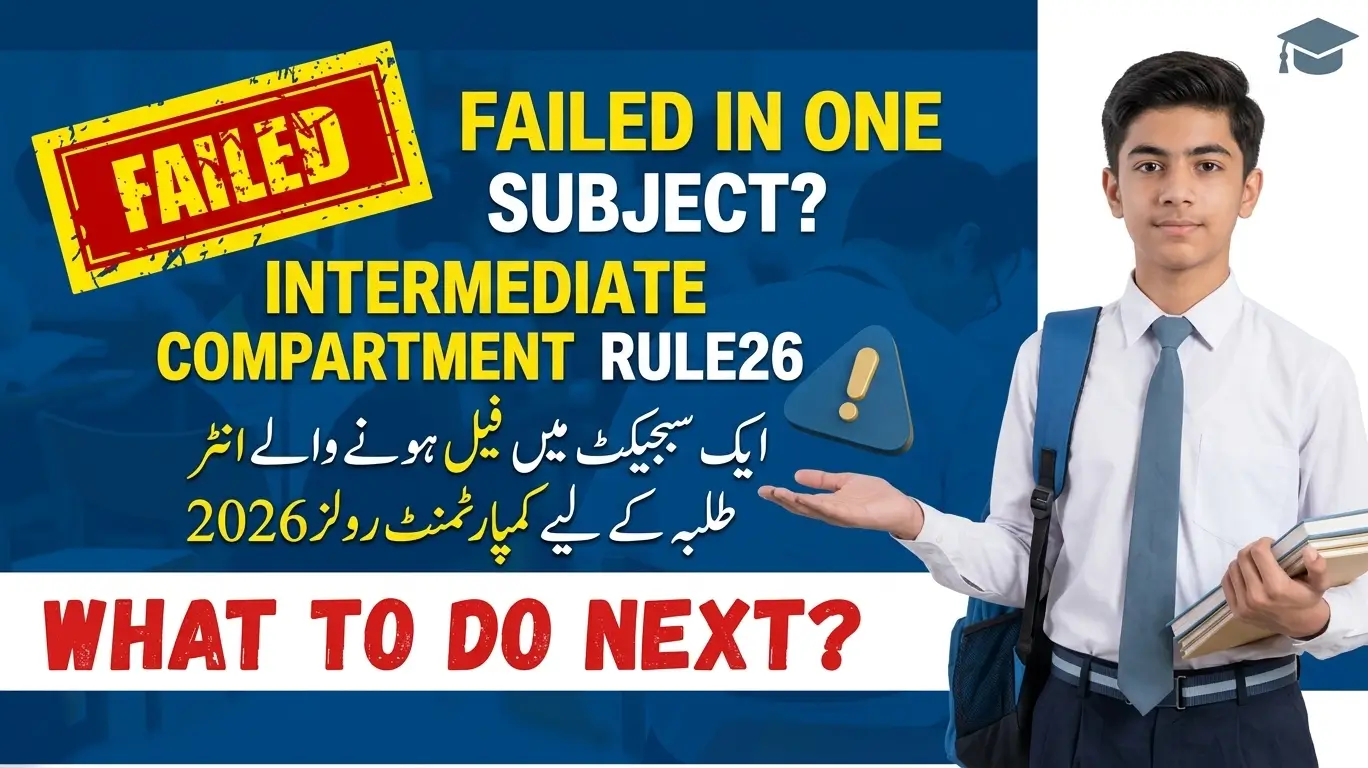 Failed in One Subject Intermediate Compartment Rules 2026