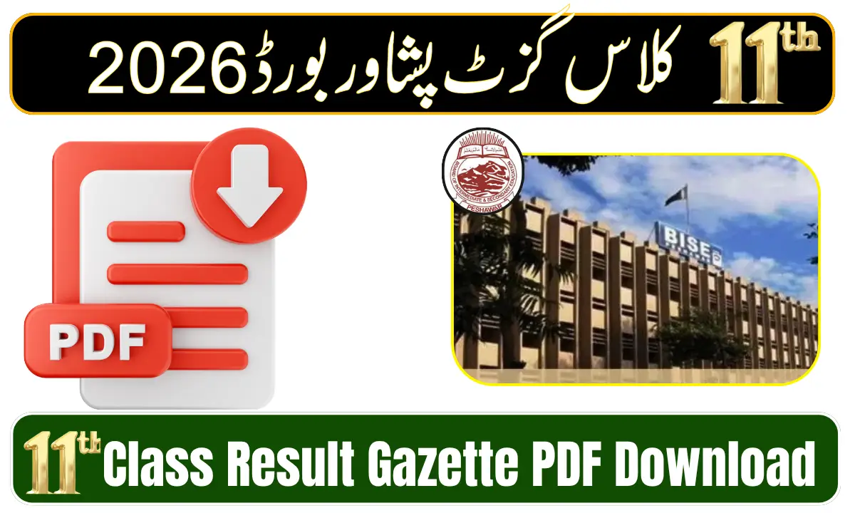 BISE Peshawar 11th Class Result Gazette 2026 PDF Download