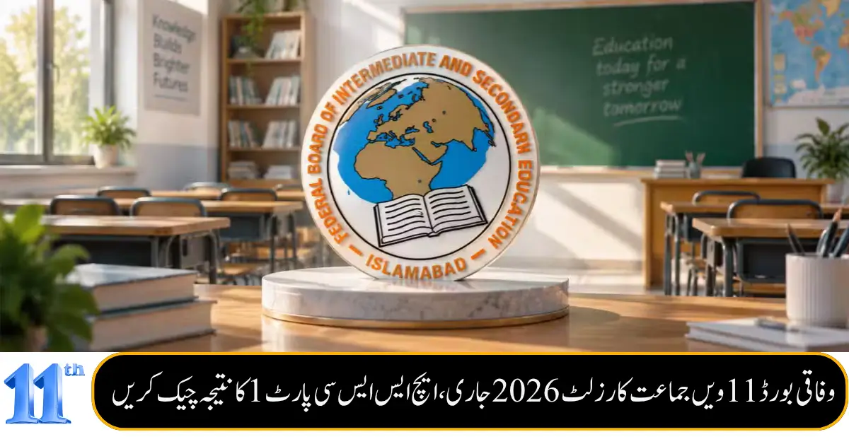 Federal Board HSSC Part 1 Result 2026 Released