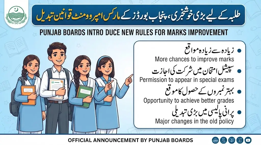 Punjab Boards Introduce New Rules for Marks Improvement